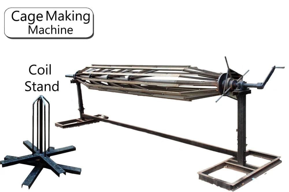 1200mm Collapsible Reinforcement Machine - front view