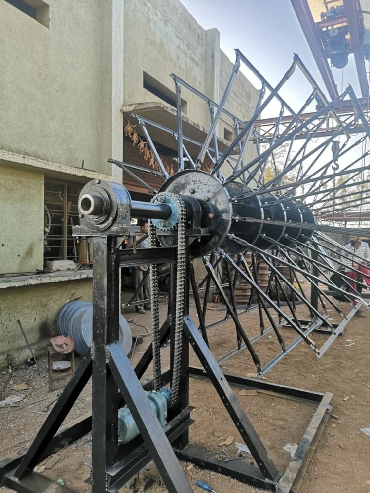 2400mm Motor Operated Collapsible Reinforcement Machine - front view